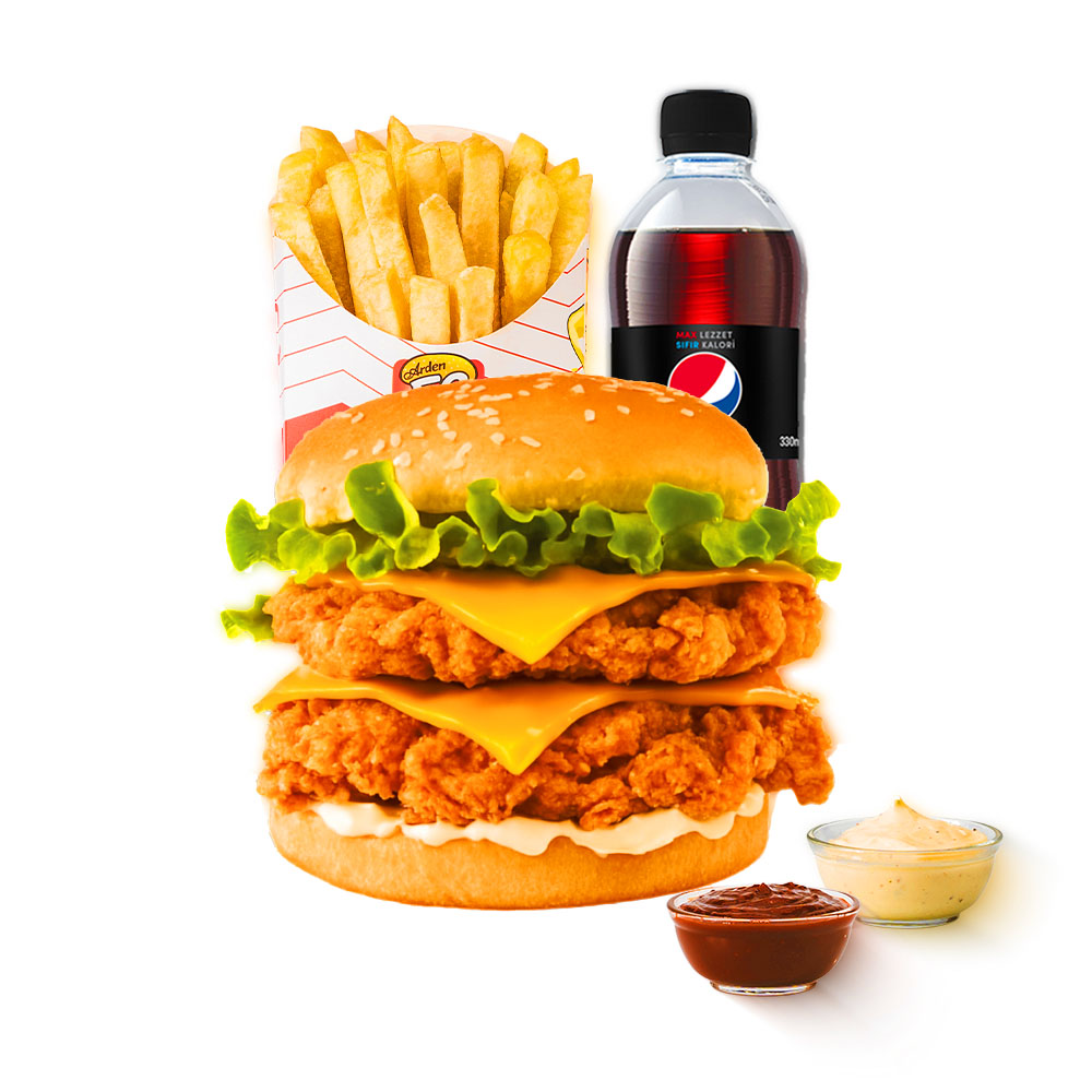 DOUBLE BURGER MENÜ